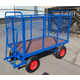 1500 x 700mm Pneumatic Turntable Truck with Mesh Sides - 500kg