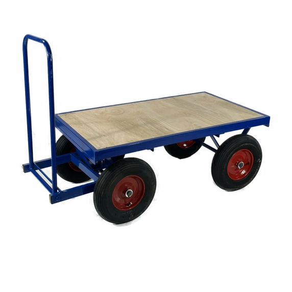 1220 x 700mm Pneumatic Turntable Truck - 500kg