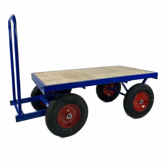 1220 x 700mm Pneumatic Turntable Truck - 500kg