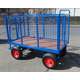 1500 x 800mm Pneumatic Turntable Truck with Mesh Sides - 500kg