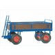 1500 x 800mm Pneumatic Turntable Truck with Timber Sides - 500kg