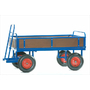 1500 x 800mm Pneumatic Turntable Truck with Timber Sides - 500kg
