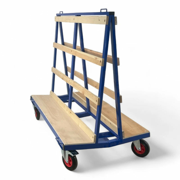 1800mm A Frame Glass Trolley - 600kg