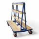 1800mm A Frame Glass Trolley - 600kg