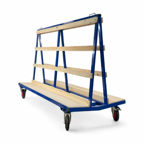 2400mm A Frame Glass Trolley - 600kg