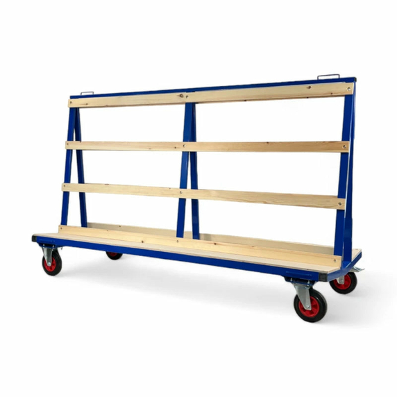 2400mm A Frame Glass Trolley - 600kg
