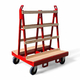1200 x 1000mm Liftable A Frame Glass Trolley - 1000kg