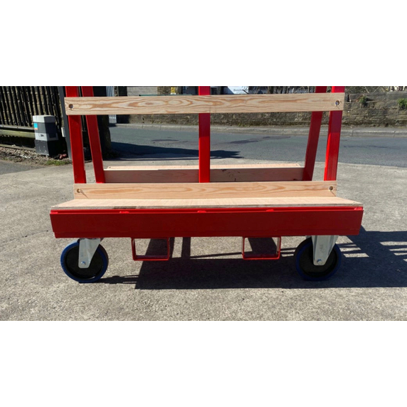 2400 x 1200mm Liftable A Frame Glass Trolley - 1500kg