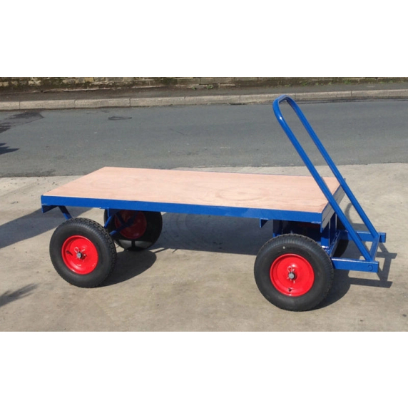 1525 x 700mm Heavy Duty Pneumatic Turntable Truck - 1000kg