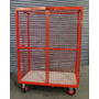 1220 x 700mm Lockable Cage Trolley with 1 Shelf - 500kg
