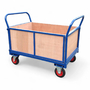1000 x 700mm Platform Truck with Timber Sides - 500kg