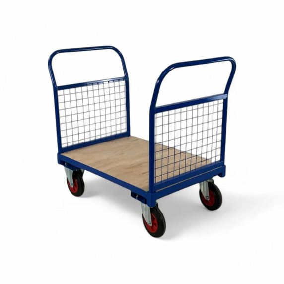 1000 x 700mm Double Mesh End Platform Truck - 500kg
