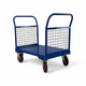 1000 x 700mm Steel Deck Double Mesh End Platform Truck - 500kg