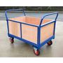 1220 x 610mm Platform Truck with Timber Sides - 500kg
