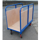 1220 x 610mm Long Load Platform Truck with Timber Sides - 500kg