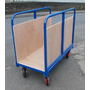 1220 x 610mm Long Load Platform Truck with Timber Sides - 500kg