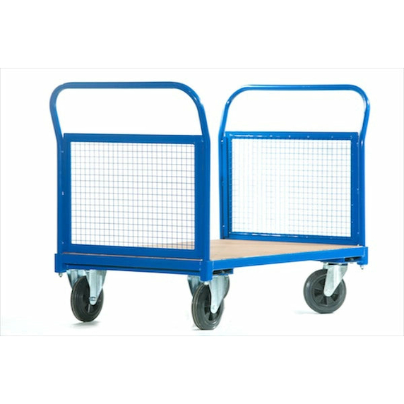 1220 x 800mm Double Mesh End Platform Truck - 500kg