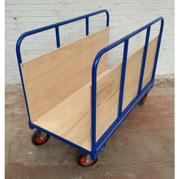1500 x 750mm Long Load Platform Truck with Timber Sides - 500kg