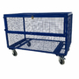 1170 x 650mm Light Duty Lockable Mesh Cage Trolley - 200kg