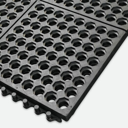 Blue Diamond Cushion Link Open Top 100% Nitrile Floor Matting Blue Diamond Cushion Link Open Top 100% Nitrile Floor Matting