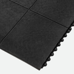 Blue Diamond Cushion Link Solid Top 100% Nitrile Floor Mat Blue Diamond Cushion Link Solid Top 100% Nitrile Floor Mat