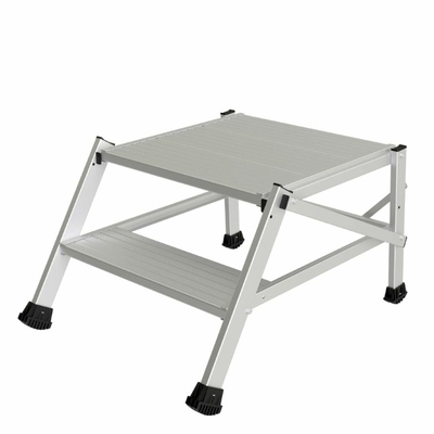 TB Davies KING-POD 2-Tread Aluminium Fixed Industrial Work Podium Steps (490mm Platform)