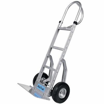 AluTruk P-Handle Aluminium Sack Truck with Puncture-Proof Wheels - 300kg